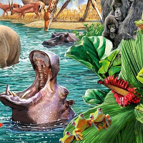 New sealed Ravensburger 1500pcs Puzzle-Waterfall Safari | Adult Puzzles - Picture 3 of 13
